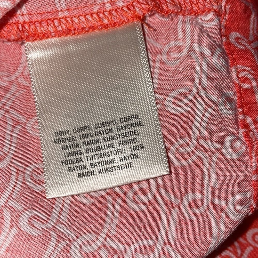 Anthropologie Coral Printed Midi Dress - Picture 14 of 14